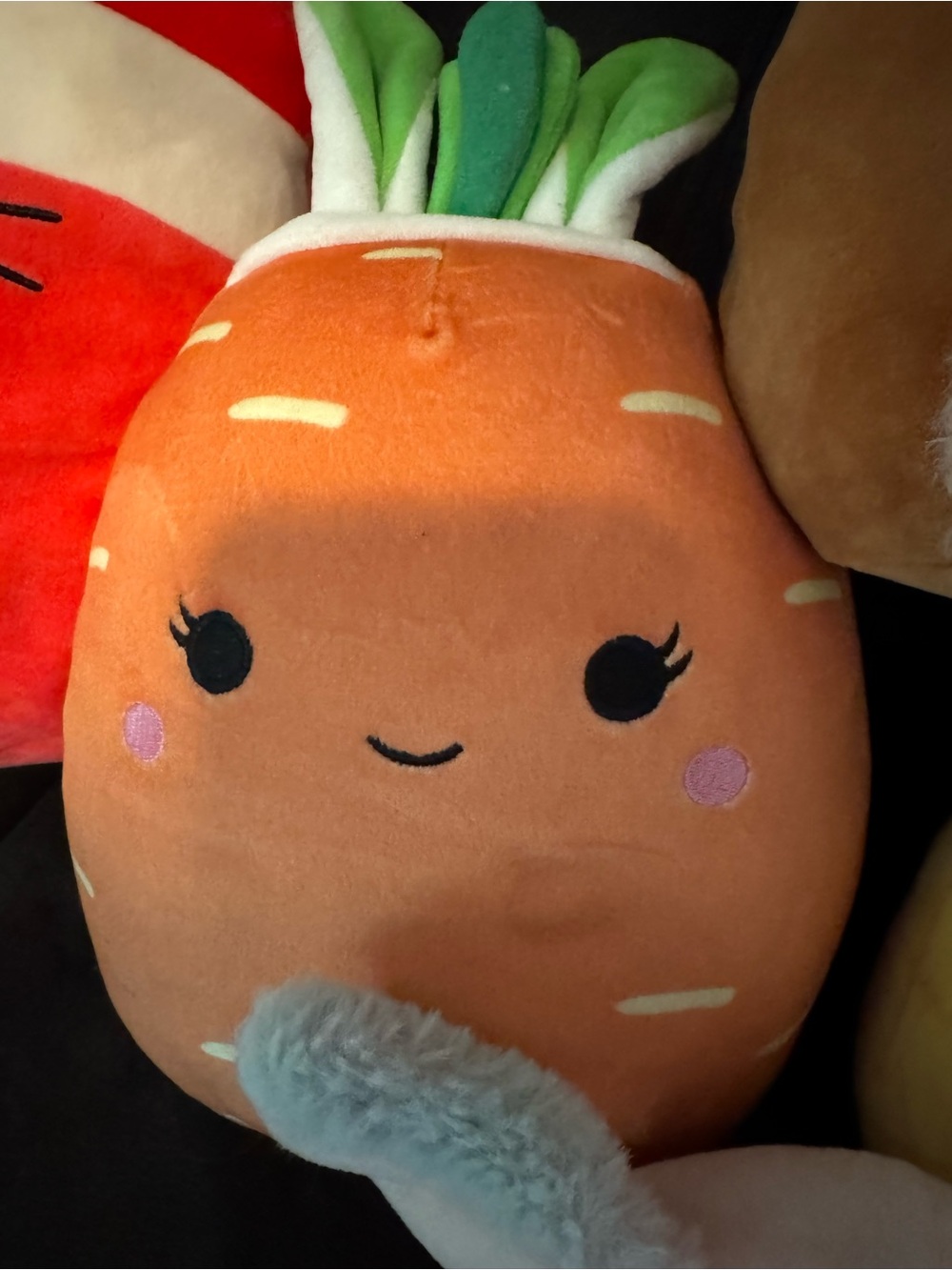 Squishmallows Orange Carrot Plush with Green Top